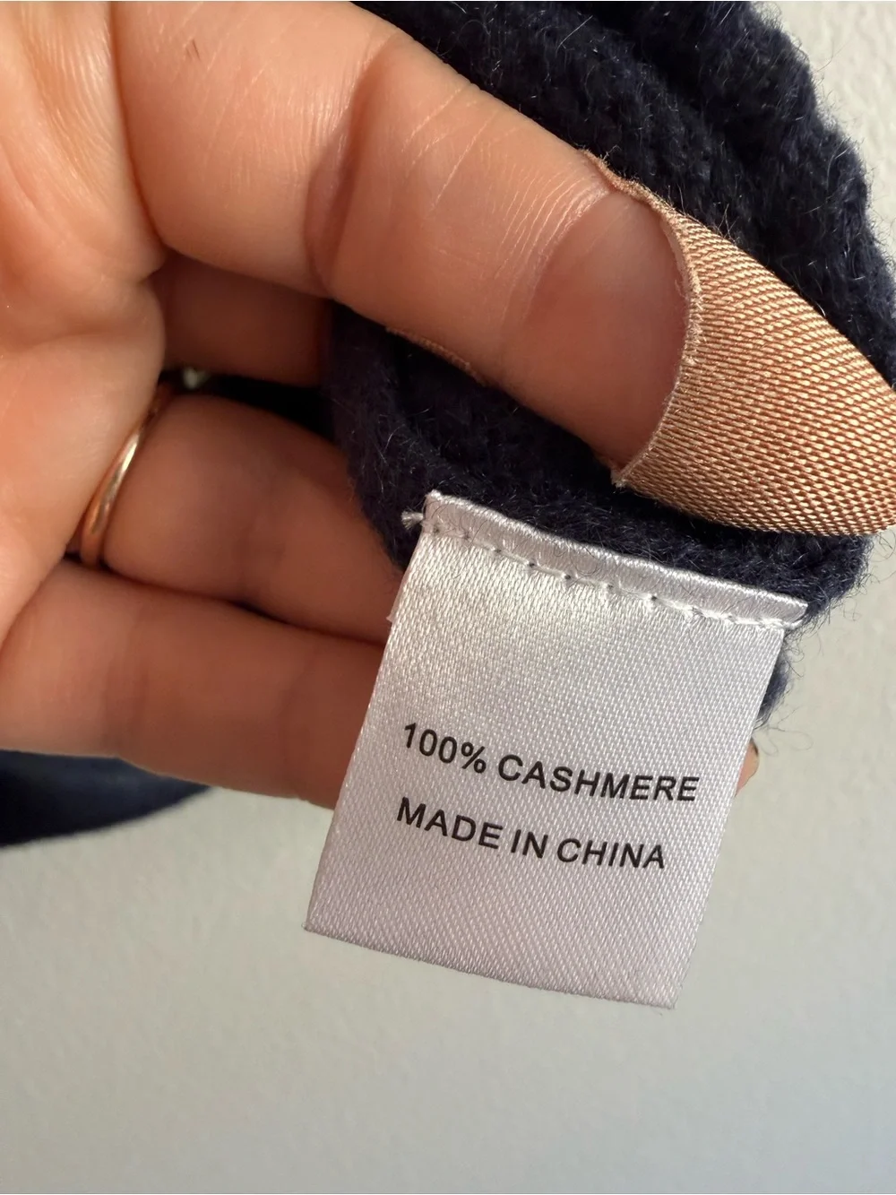 Tuckernuck Navy Cashmere Crewneck Sweater Women’s Sz XS